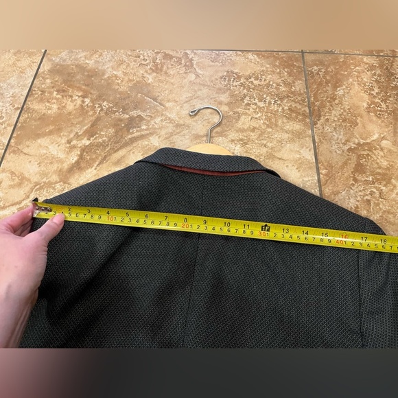 Ted Baker London Blazer men’s size 42 luxury checkered black, gray suit jacket - Picture 15 of 16